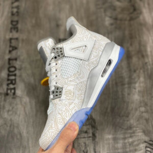 Air Jordan 4 Laser White Chrome-Metallic Silver On Sale