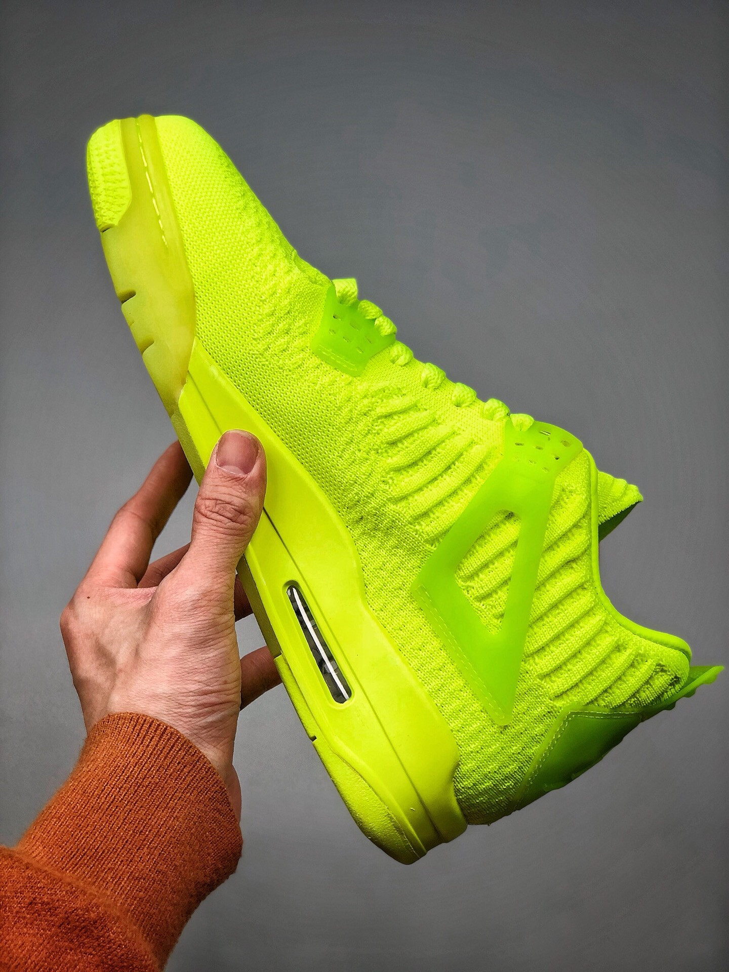 Air Jordan 4 Flyknit Volt Volt-Black For Sale