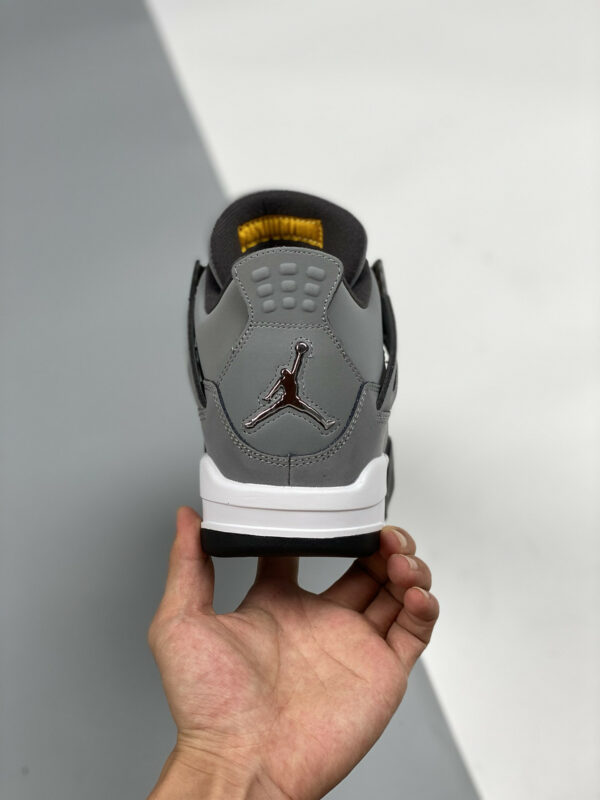 Air Jordan 4 Retro Cool Grey Chrome-Dark Charcoal-Varsity Maize For Sale