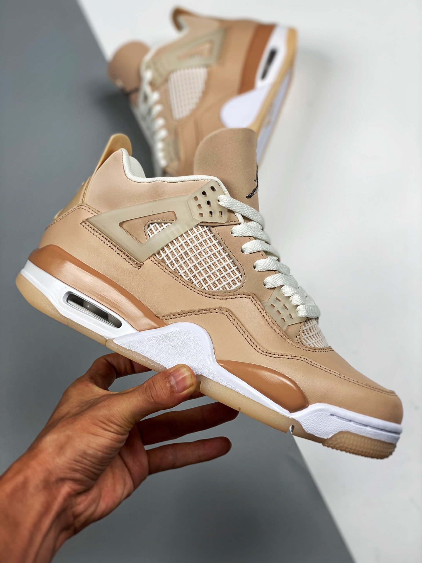 Air Jordan 4 Shimmer Bronze Eclipse Orange Quartz Metallic Silver For Sale