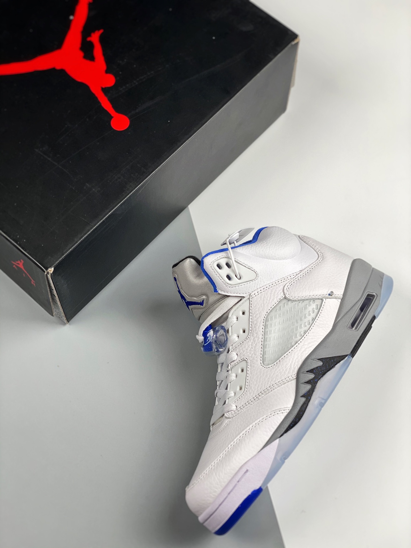 Air Jordan 5 Stealth 2.0 White Stealth-Black-Hyper Royal For Sale