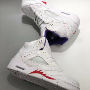 Air Jordan 5 GS Easter White Laser Crimson-Voltage Purple For Sale