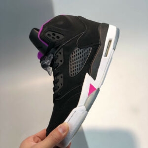 Air Jordan 5 GS Black Deadly Pink-White For Sale