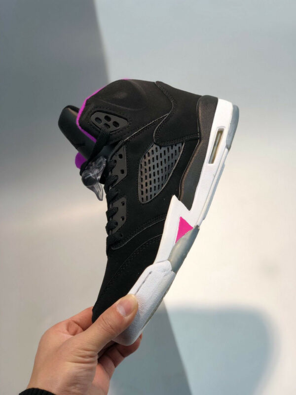 Air Jordan 5 GS Black Deadly Pink-White For Sale