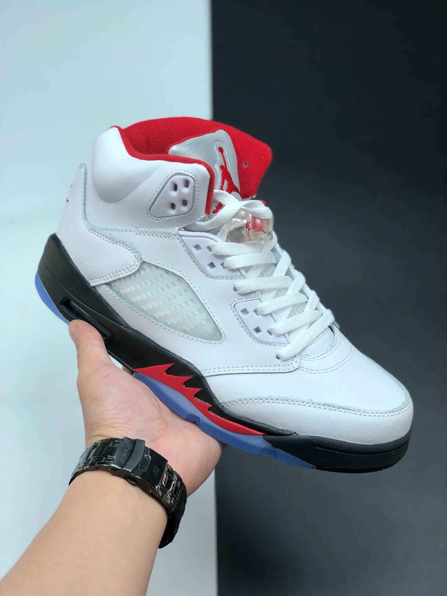 Air Jordan 5 White Fire Red-Black DA1911-102 For Sale