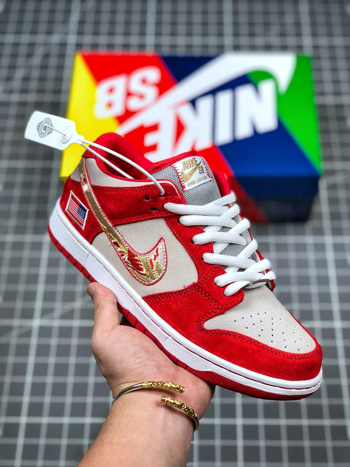 Anonymous x Unheardof x Nike SB Dunk Low Cincinnati Red For Sale