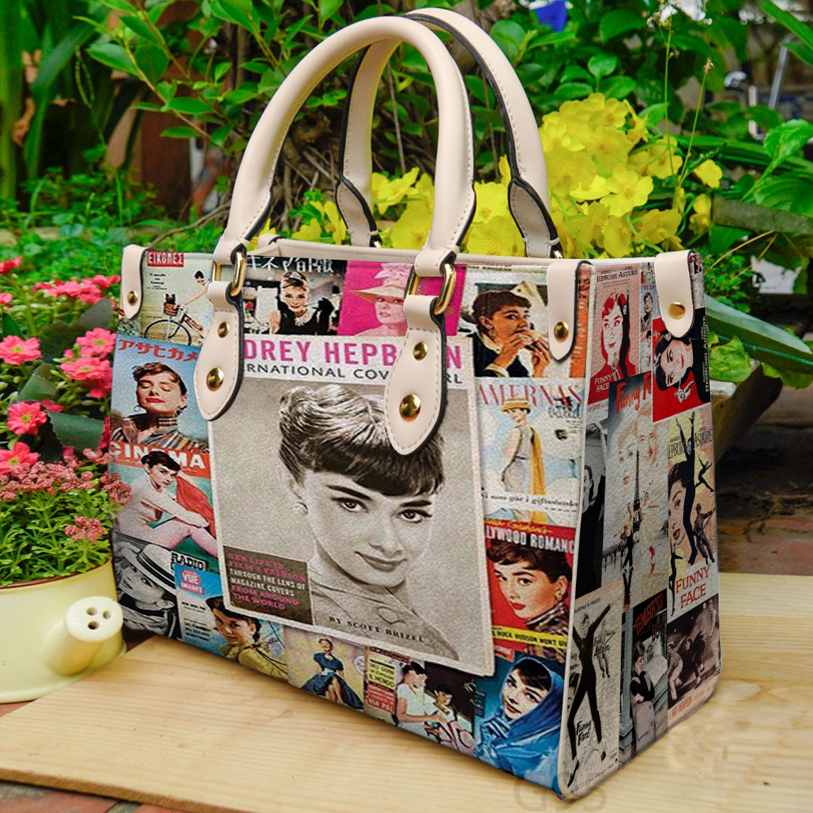 Audrey Hepburn 1 Women Leather Hand Bag