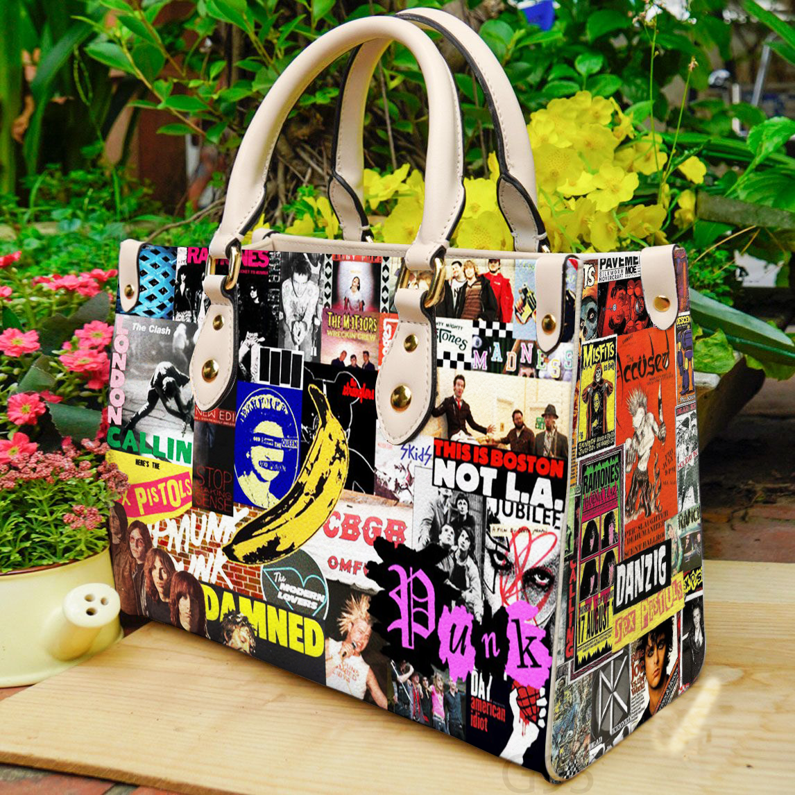 Punk Rock 1 Women Leather Hand Bag