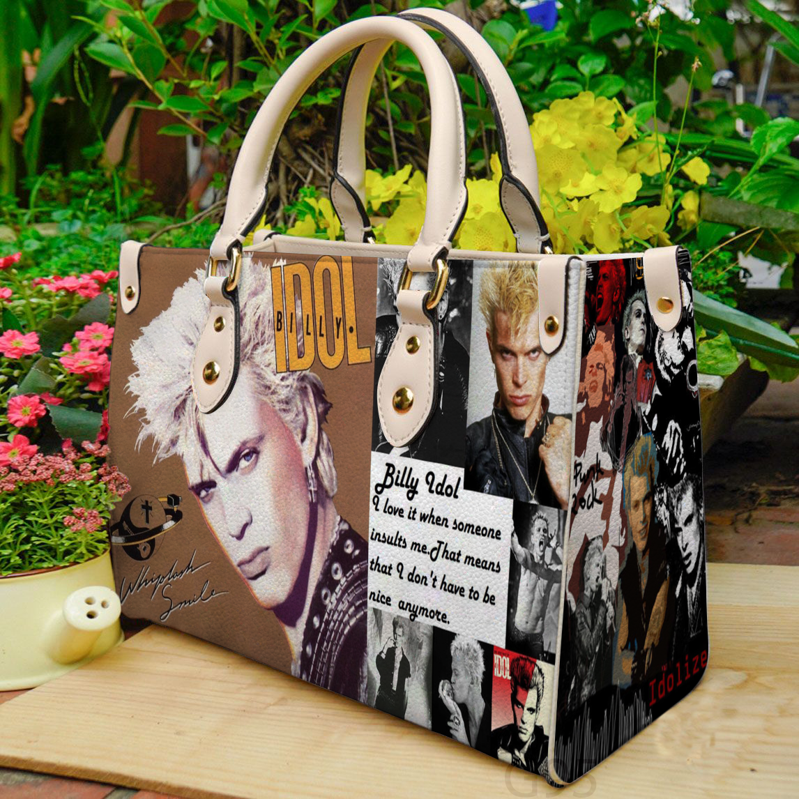 Billy Idol Women Leather Hand Bag