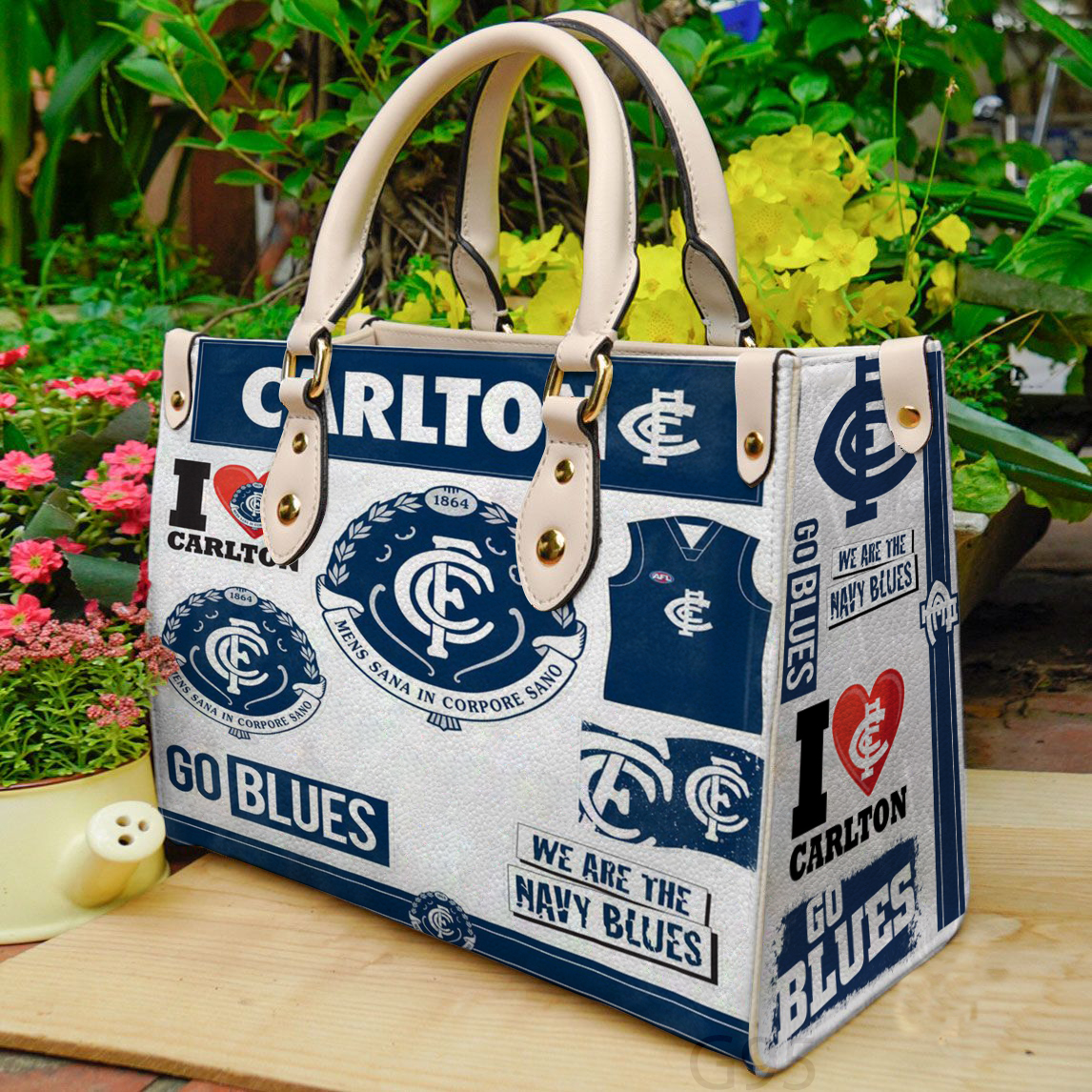 Carlton Football 1 Women Leather Hand Bag