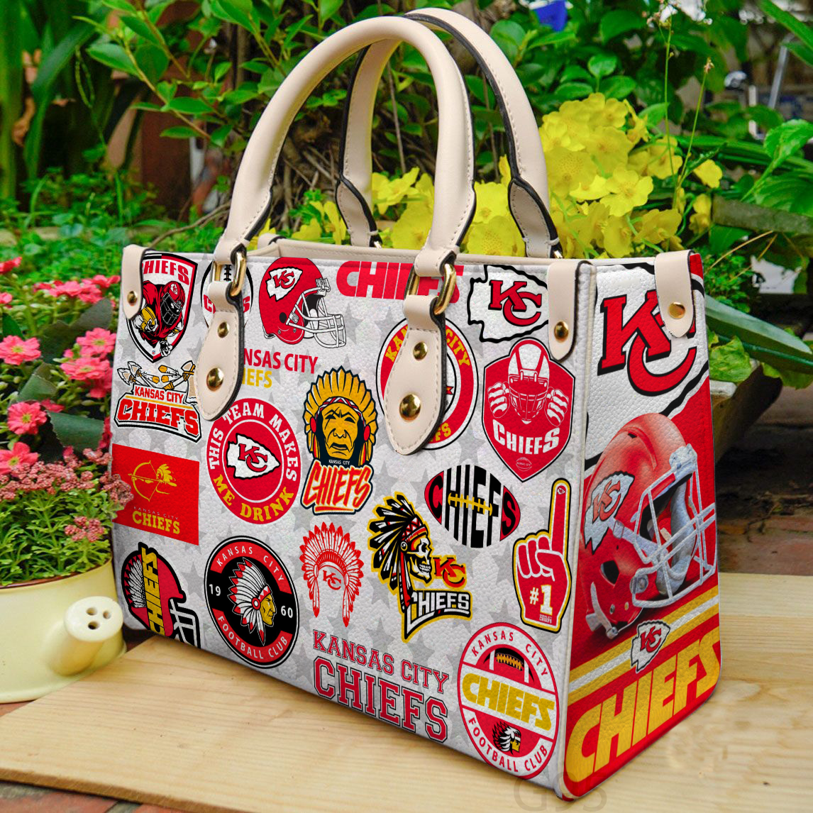 Kansas City Chiefs 3 Women Leather Hand Bag