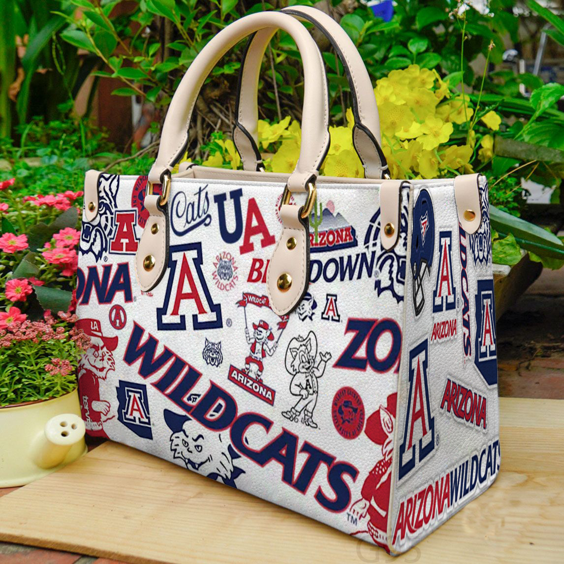 Arizona Wildcats Women Leather Hand Bag