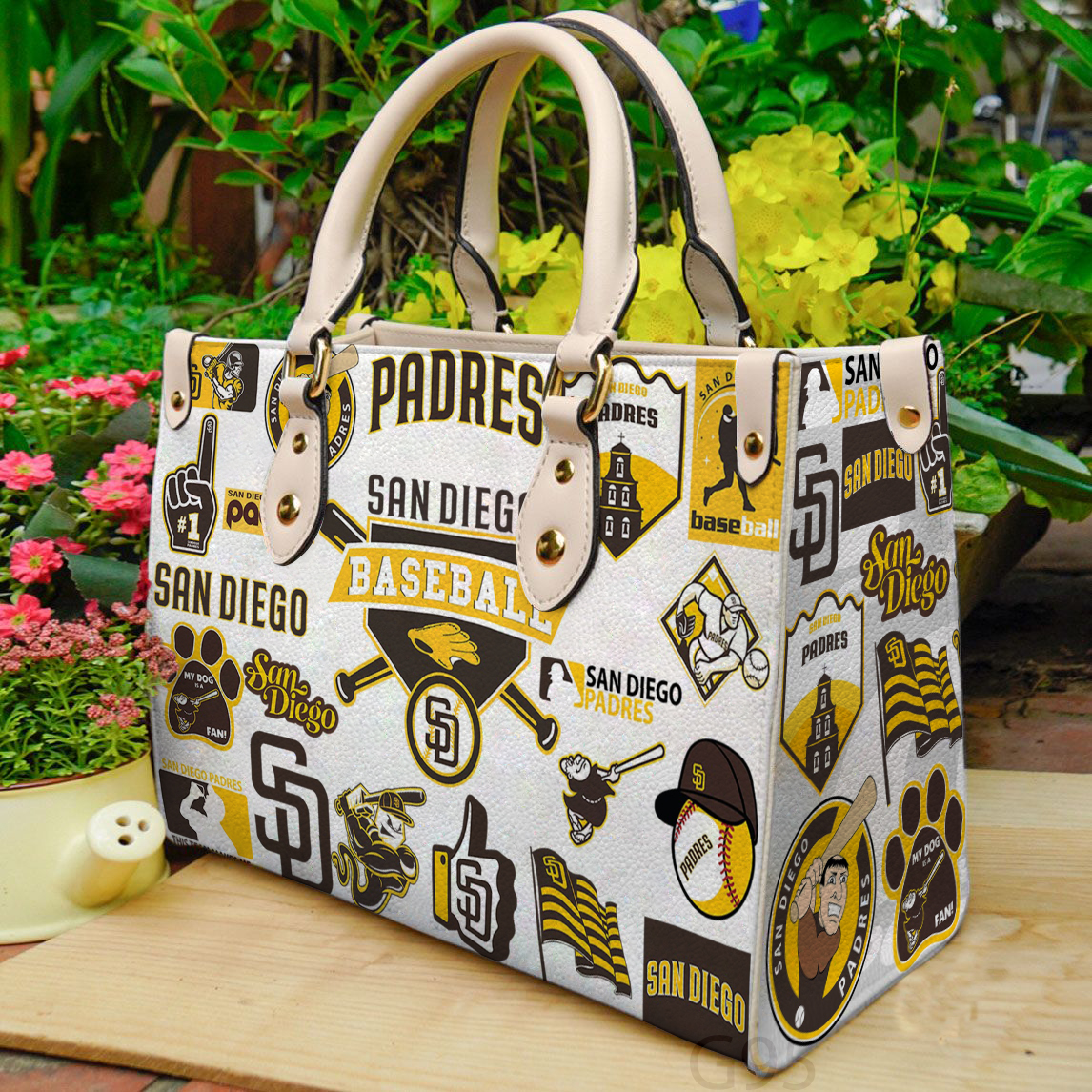 San Diego Padres 0aa Women Leather Hand Bag