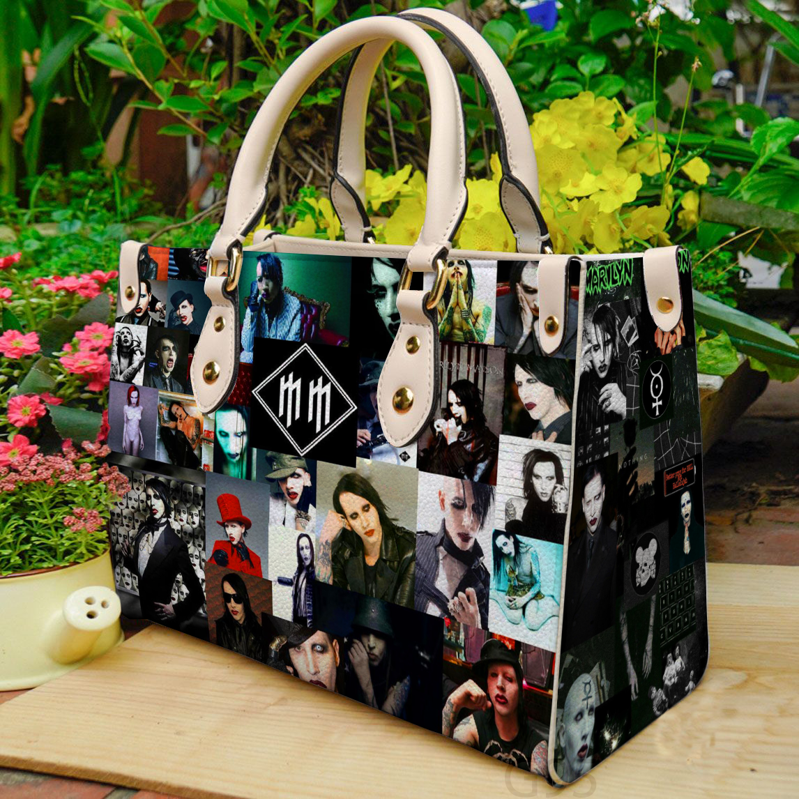 Marilyn Manson 2 Women Leather Hand Bag