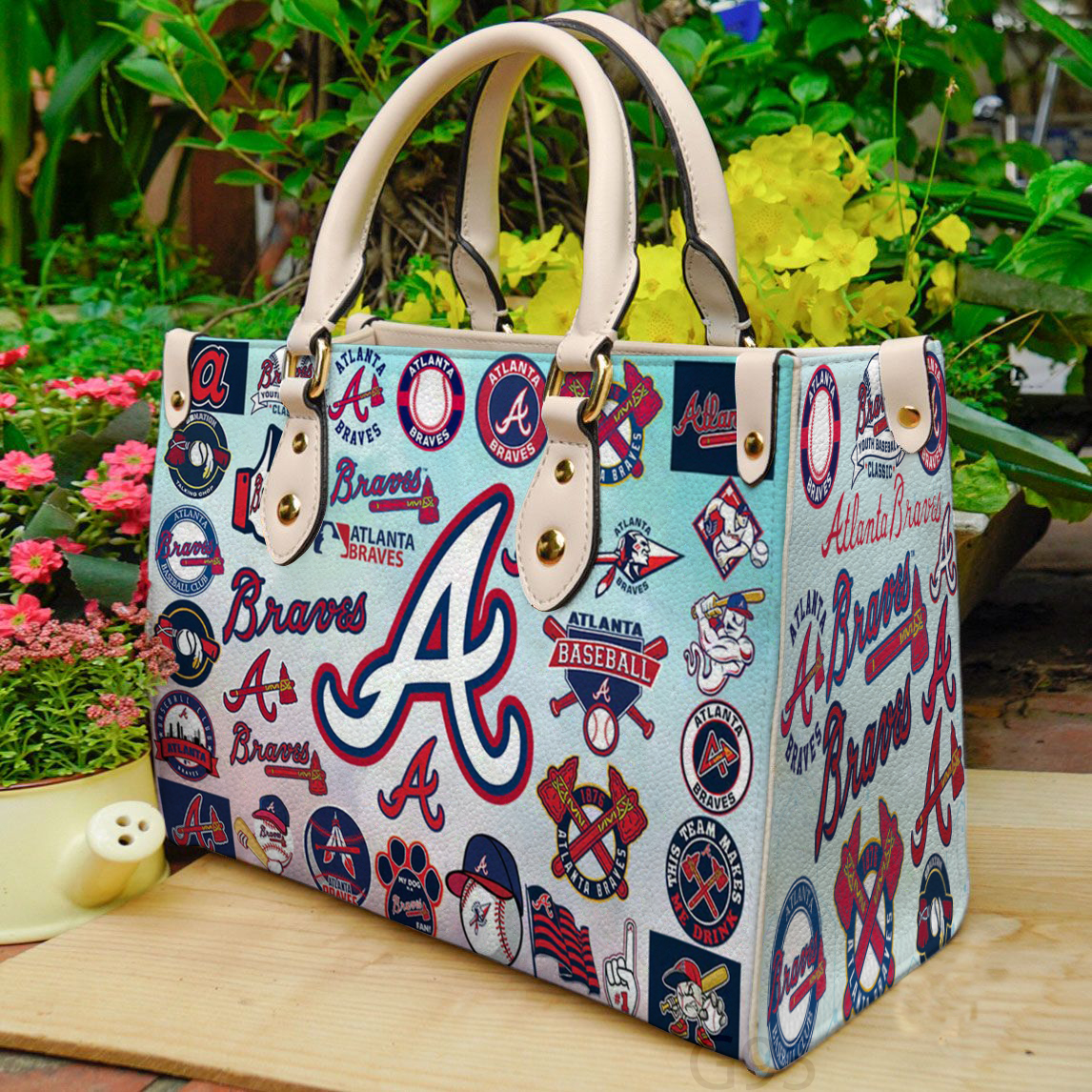 Atlanta Braves Women Leather Hand Bag