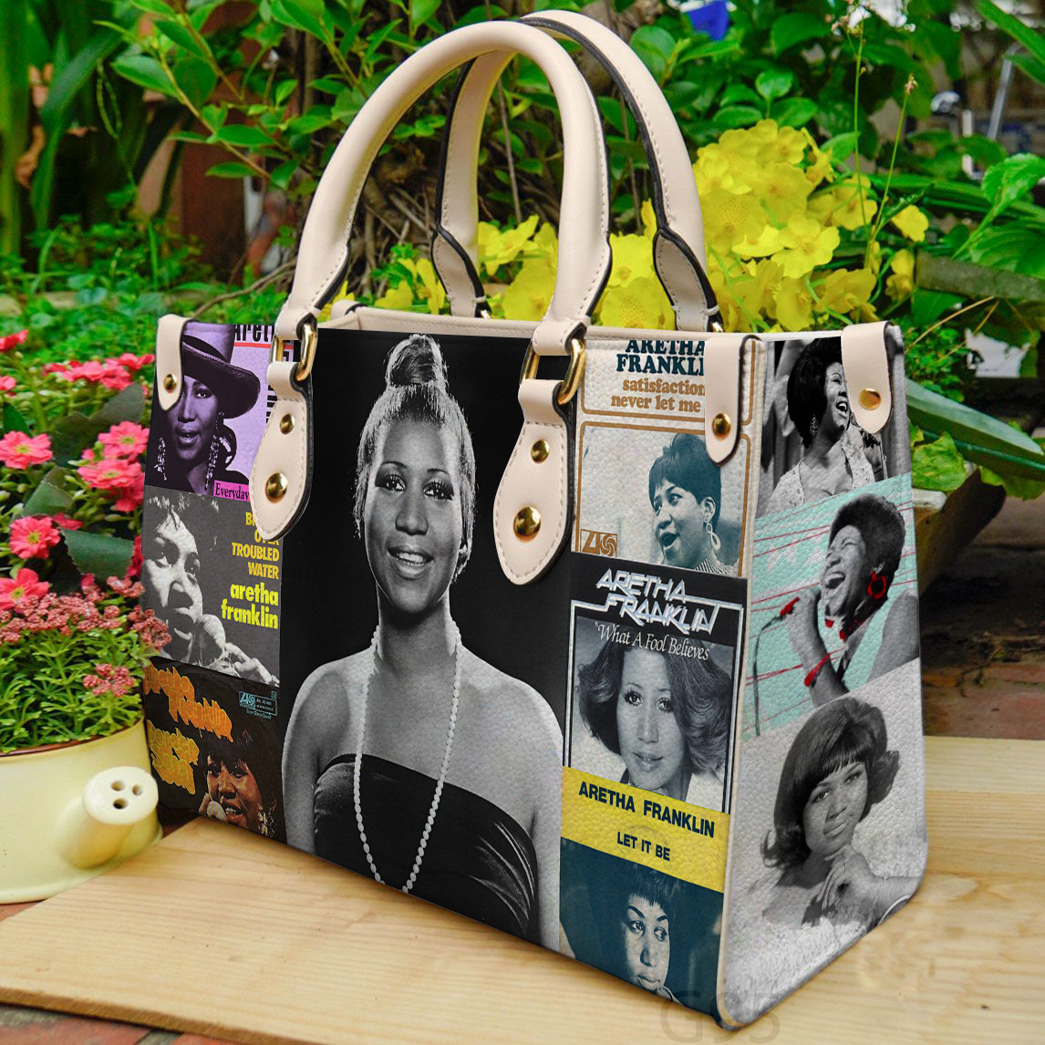 Aretha Franklin Women Leather Hand Bag