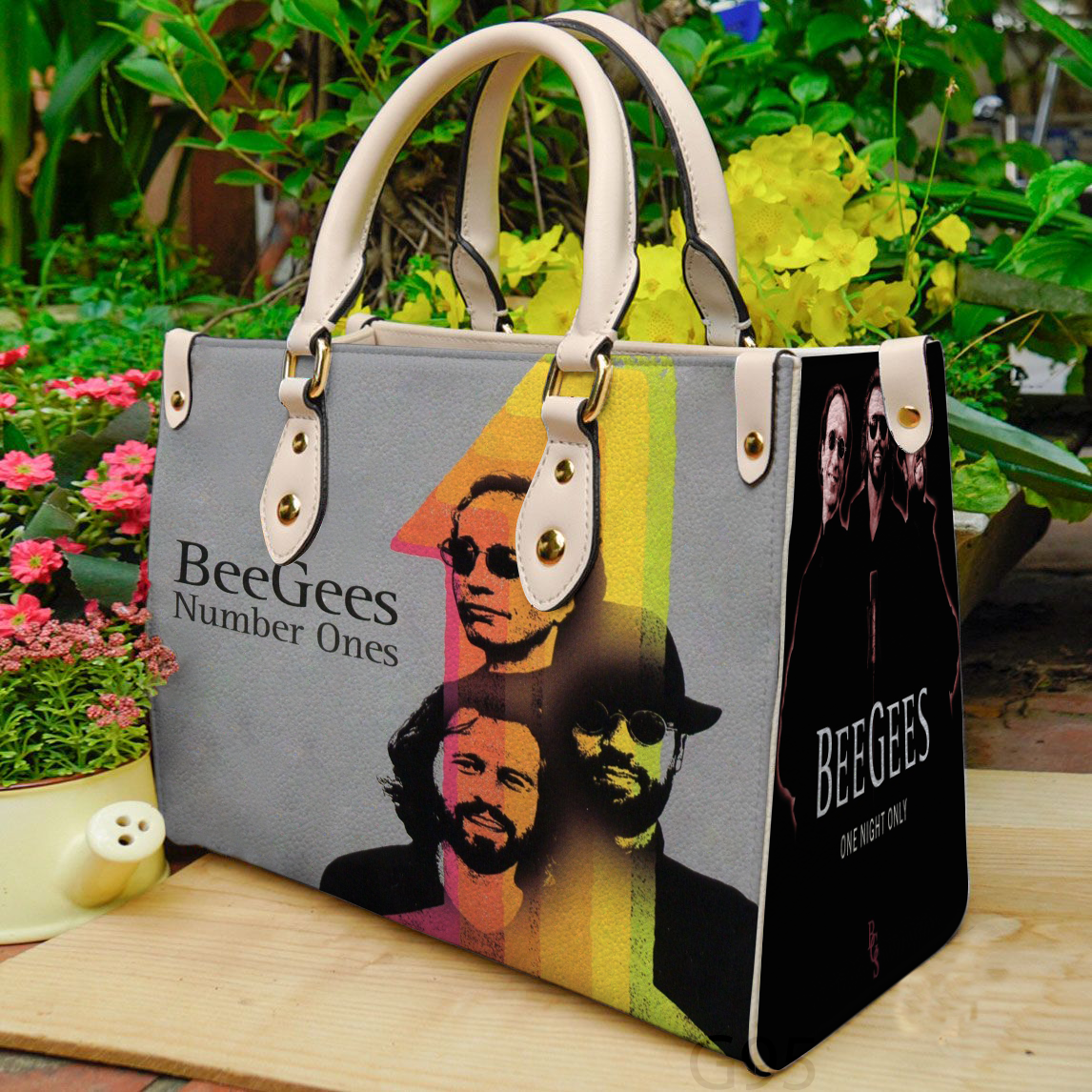 Bee Gees 3 Women Leather Hand Bag