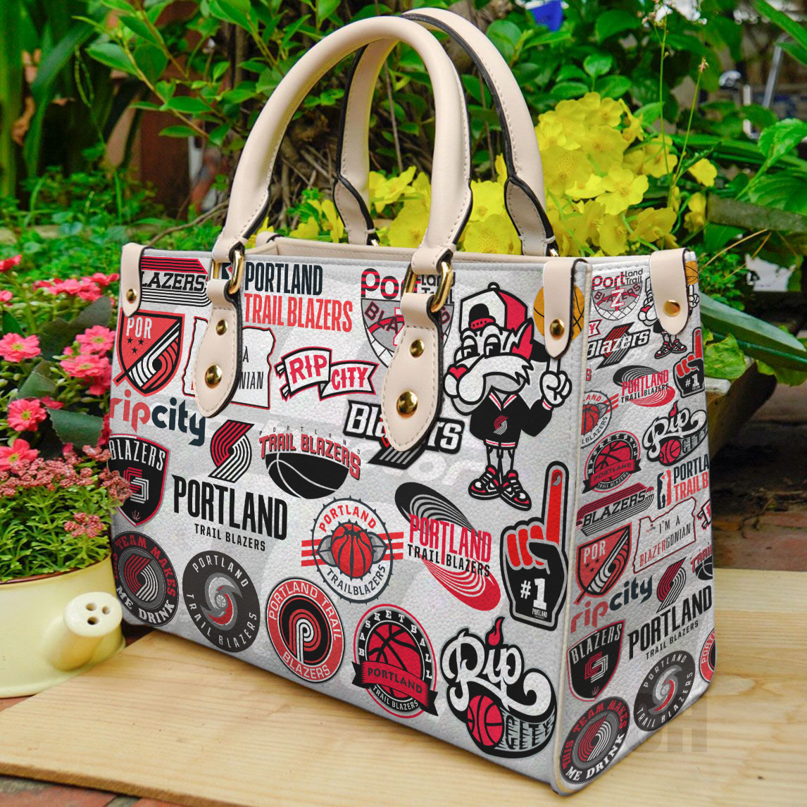 Portland Trail Blazers Women Leather Hand Bag