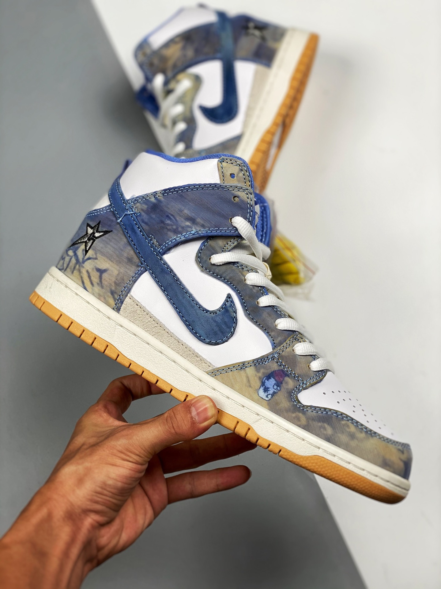 Carpet Company x Nike SB Dunk High White Dark Sulfur-Coconut Milk-Royal Pulse For Sale