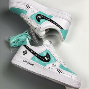 Custom Nike Air Force 1 Low White Green For Sale