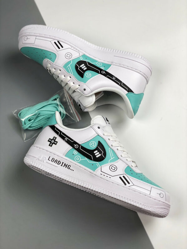 Custom Nike Air Force 1 Low White Green For Sale