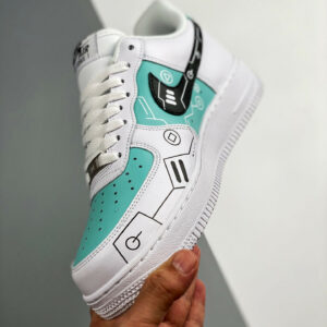 Custom Nike Air Force 1 Low White Green For Sale