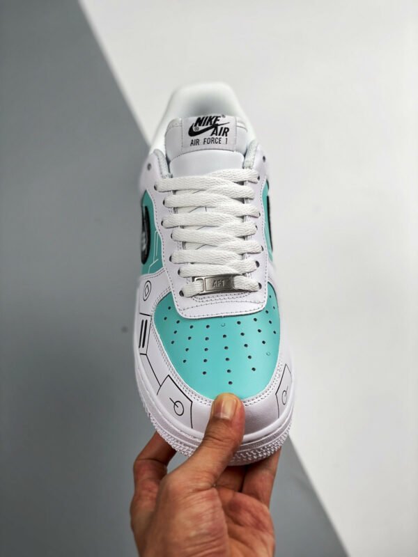 Custom Nike Air Force 1 Low White Green For Sale