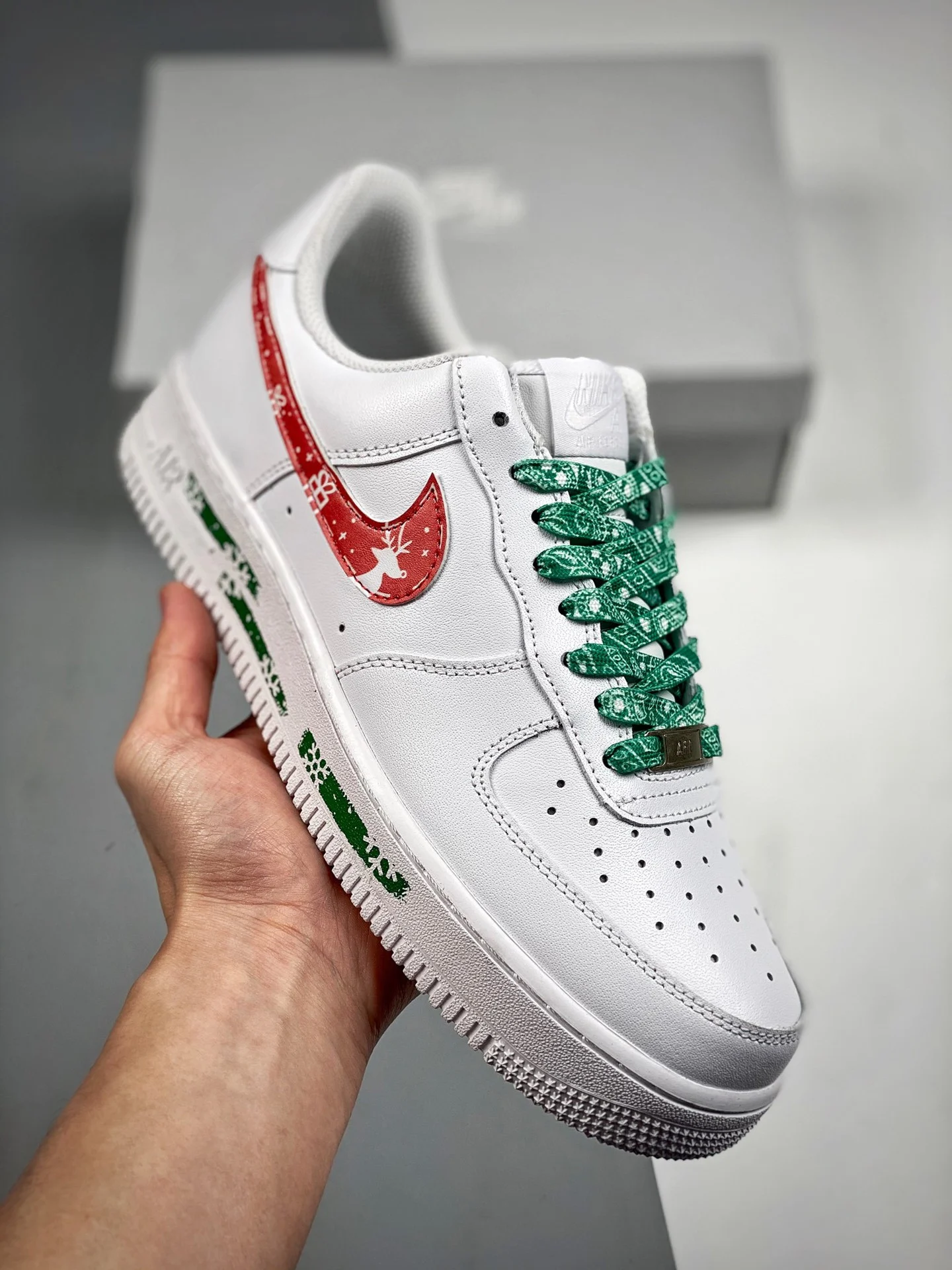 Custom Nike Air Force 1 Low White Red For Sale