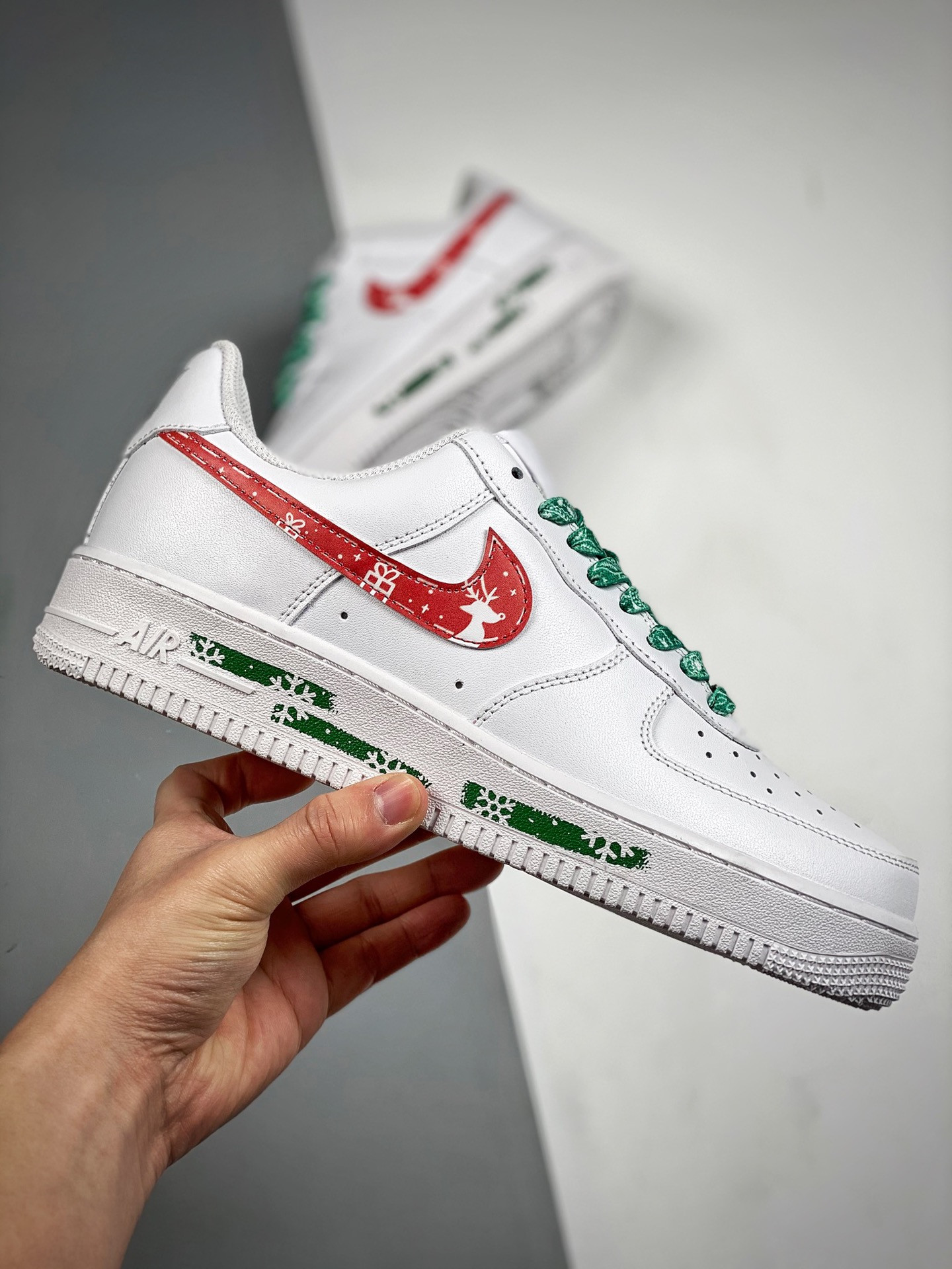 Custom Nike Air Force 1 Low White Red For Sale