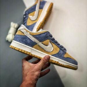 Custom Nike Dunk Low Blue Brown For Sale