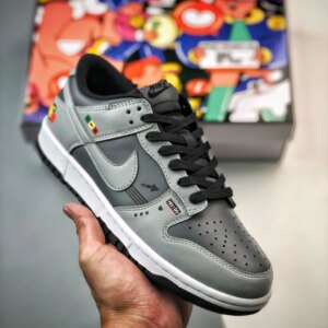 Custom Nike Dunk Low Drak Grey Black For Sale