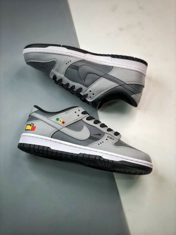 Custom Nike Dunk Low Drak Grey Black For Sale