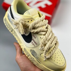 Custom Nike Dunk Low White Sail For Sale