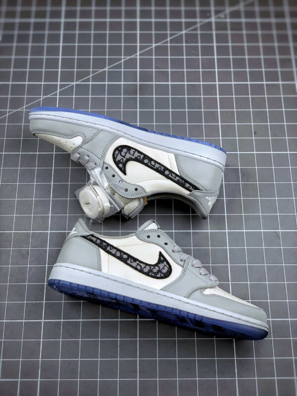 Dior x Air Jordan 1 Low Wolf Grey Sail-Photon Dust-White For Sale