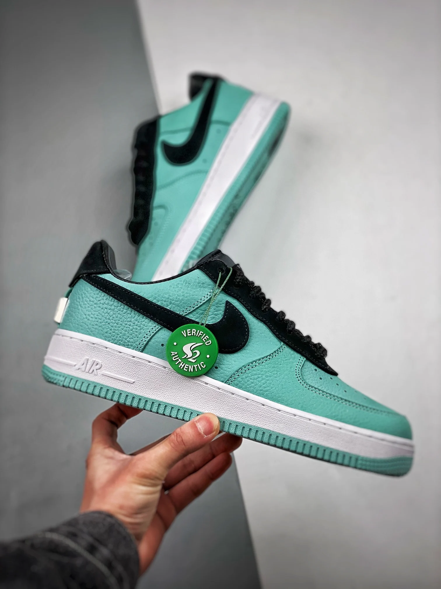 Fany & Co. x Nike Air Force 1 Low Green Black Custom For Sale