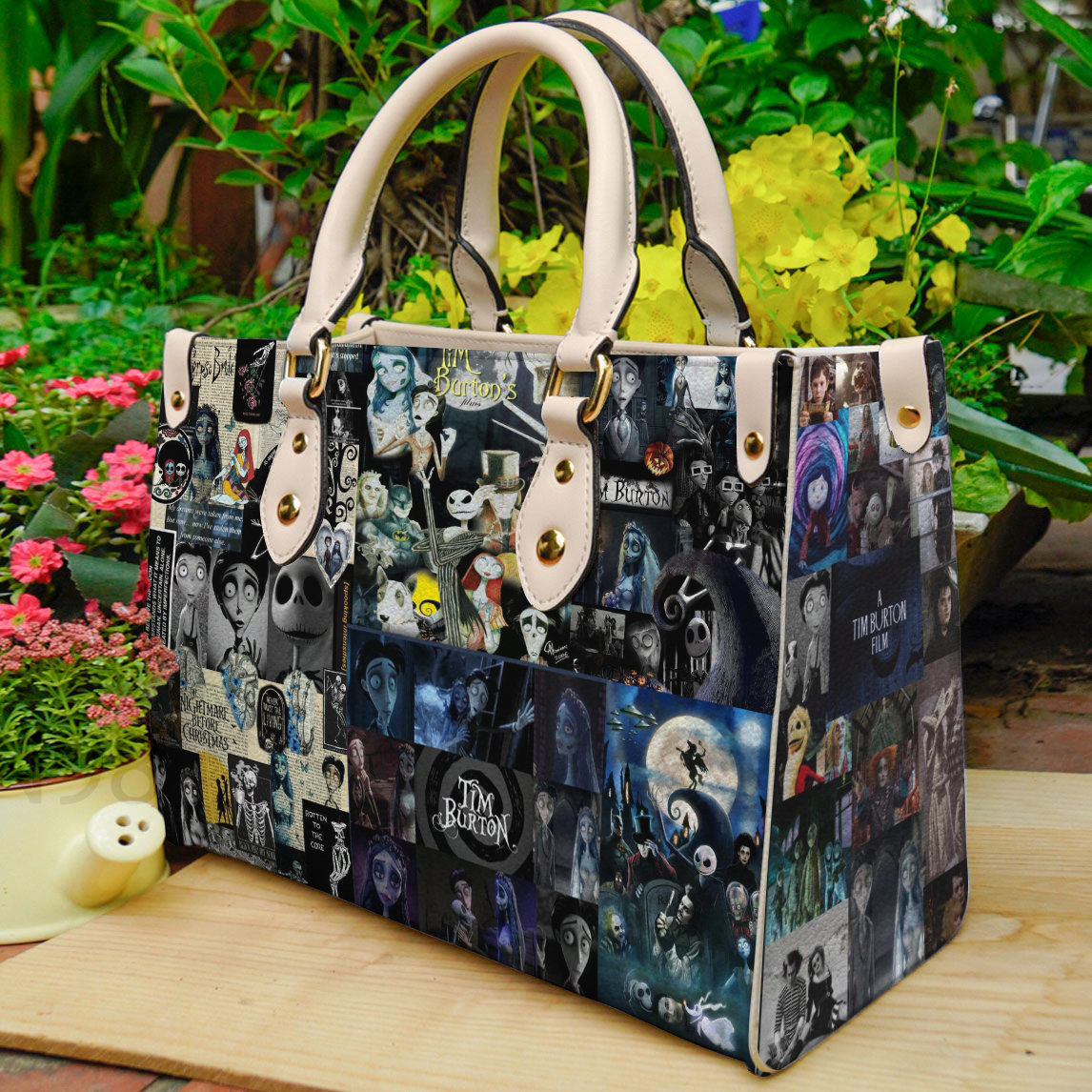 Tim Burton Women Leather Hand Bag