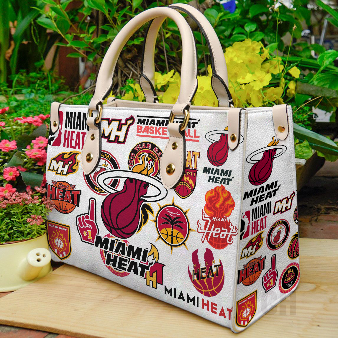 Miami Heat Lover Women Leather Hand Bag