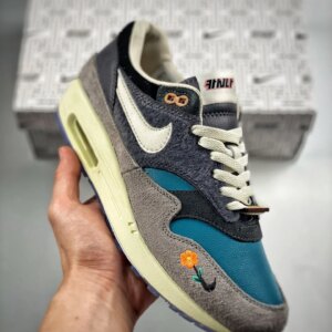 Kasina X Nike Air Max 1 Won-Ang Particle Grey Dark Teal Green DQ8475-001 For Sale