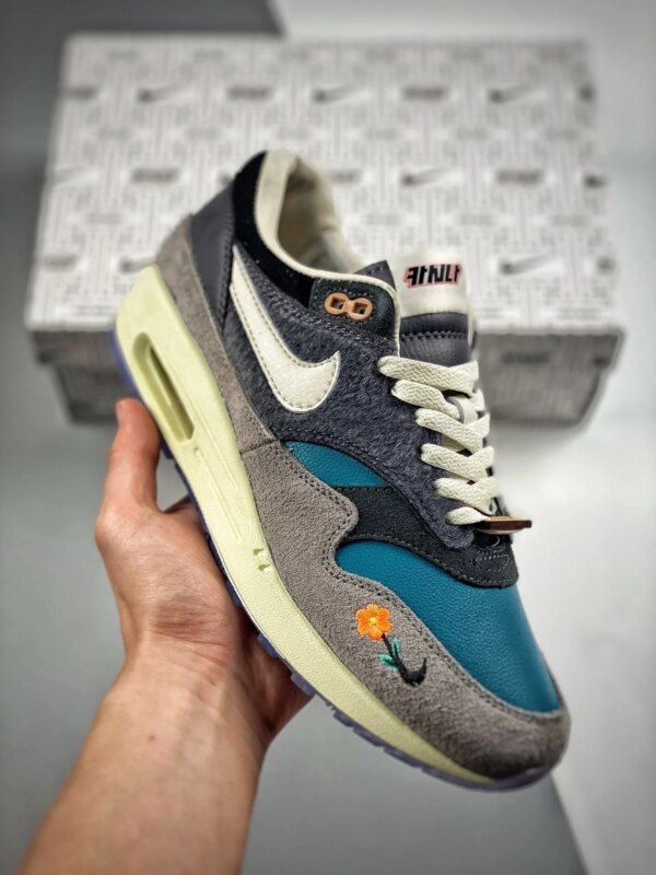 Kasina X Nike Air Max 1 Won-Ang Particle Grey Dark Teal Green DQ8475-001 For Sale