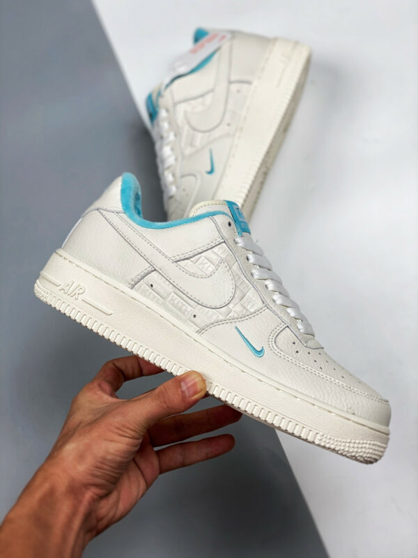 Kith x Nike Air Force 1 Low Hawaii White Blue Lagoon-Aloe Verde For Sale