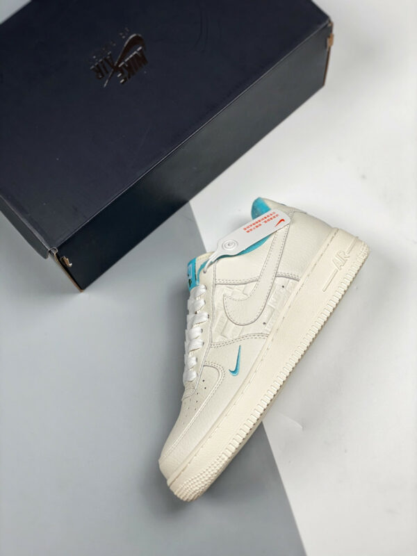 Kith x Nike Air Force 1 Low Hawaii White Blue Lagoon-Aloe Verde For Sale