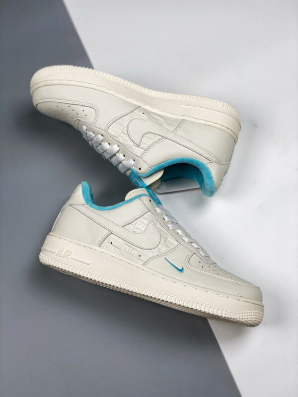 Kith x Nike Air Force 1 Low Hawaii White Blue Lagoon-Aloe Verde For Sale