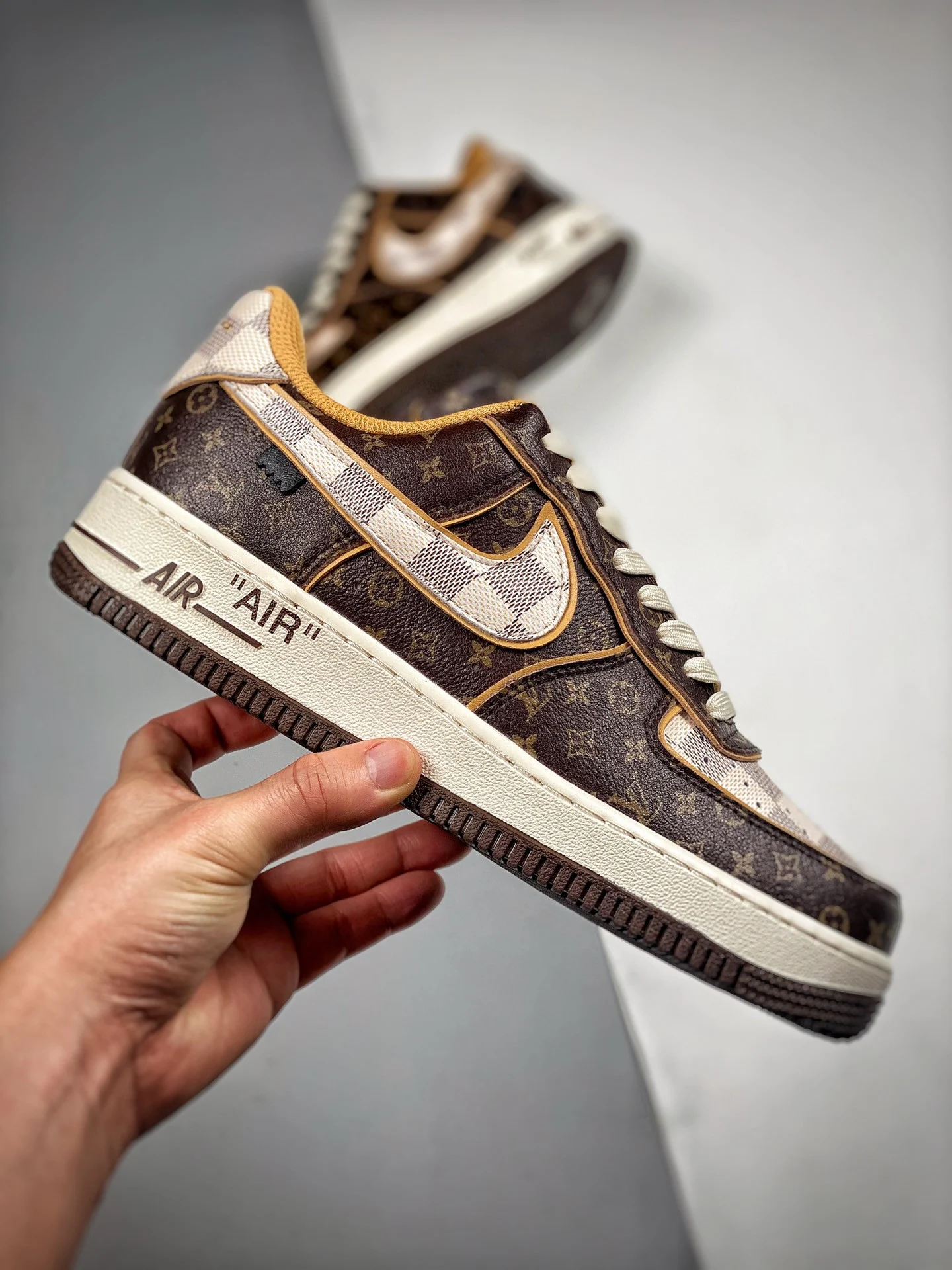 Loui x Nike Air Force 1 Brown White For Sale