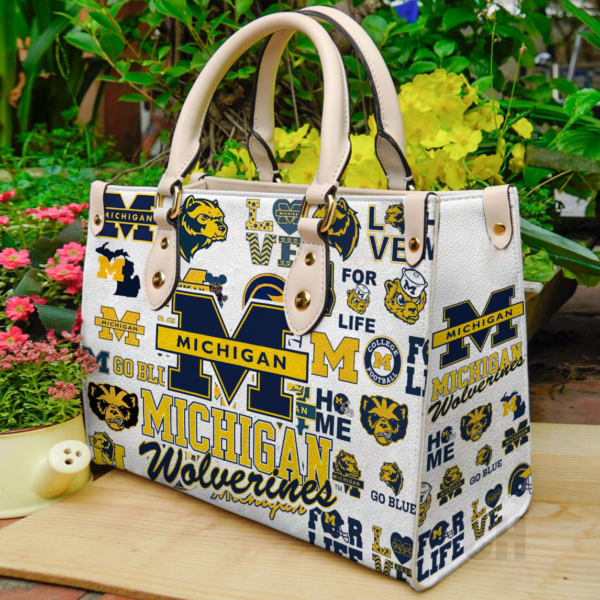 Michigan Wolverines Lover Women Leather Hand Bag