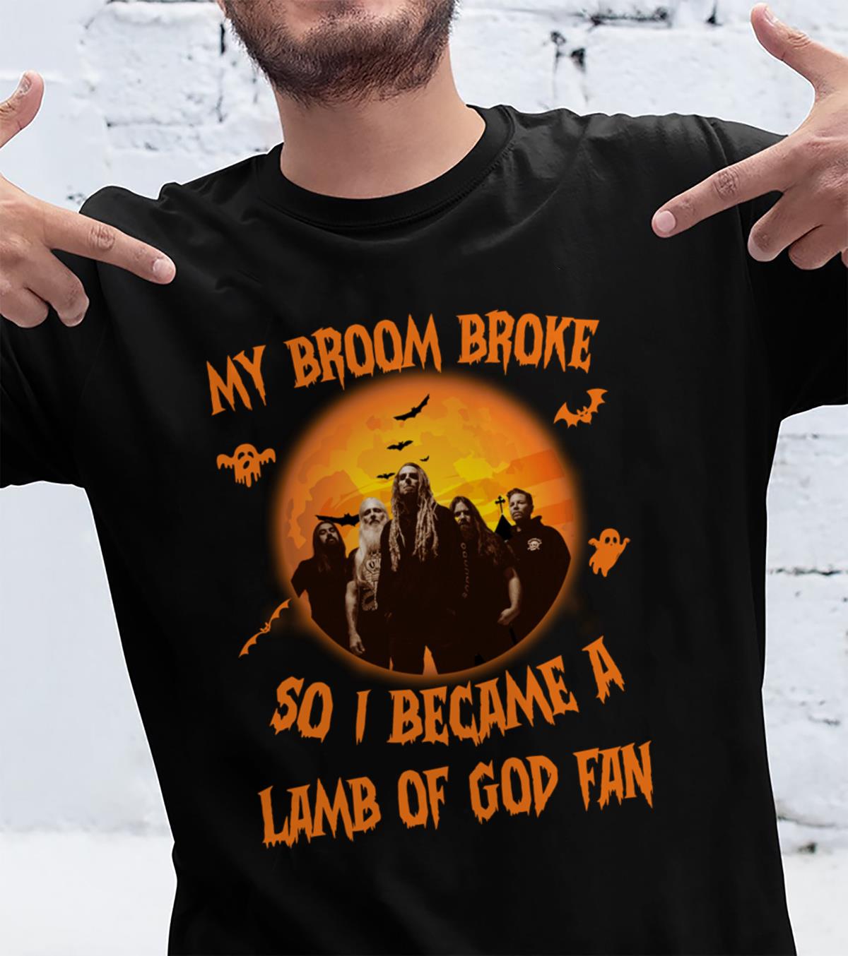 My Broom Broke So I Became A Lamb Of God Fan T Shirt