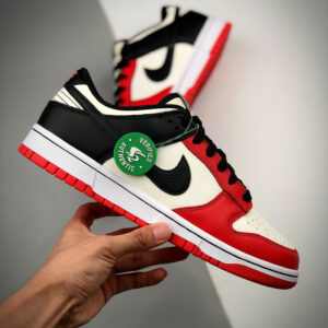 NBA x Nike Dunk Low EMB Chicago Sail Black-Chile Red For Sale