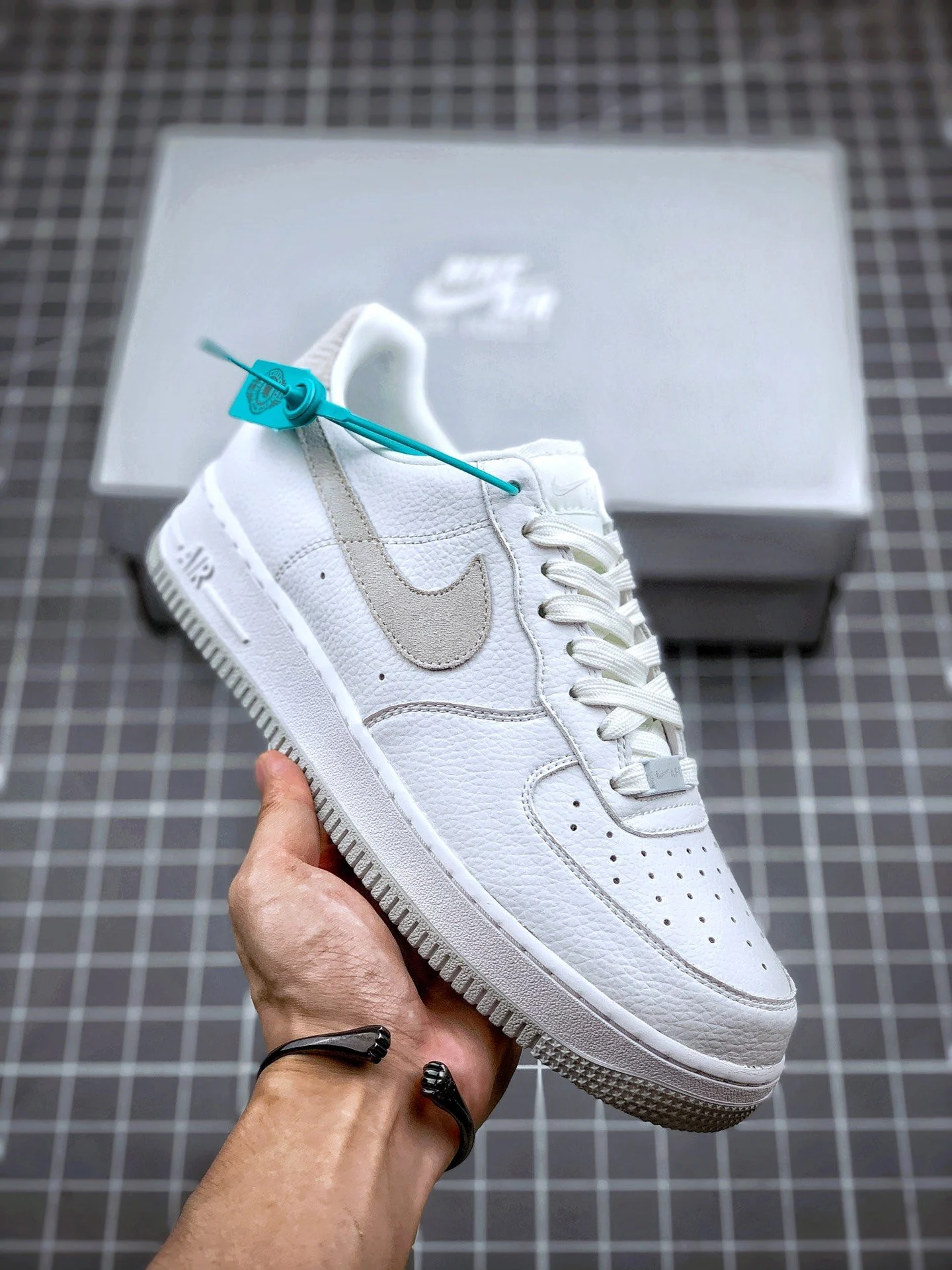 Nike Air Force 1 07 Craft White Grey CN2873-101 For Sale