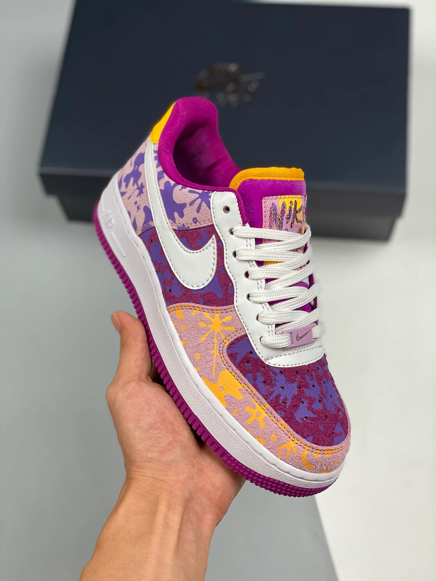 Nike Air Force 1 07 LV8 Red Plum Light Arctic Pink-Wild Violet-White For Sale