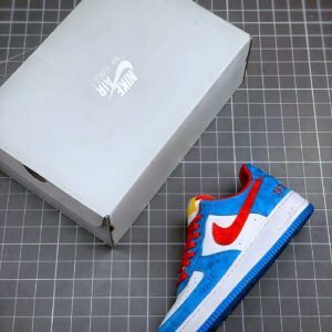 Nike Air Force 1 Doraemon Light Photo Blue Speed Yellow-University Red For Sale