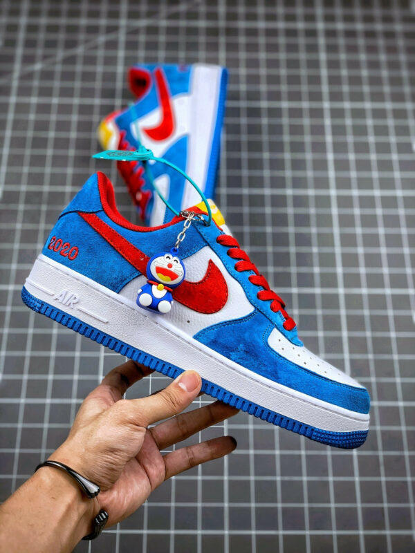 Nike Air Force 1 Doraemon Light Photo Blue Speed Yellow-University Red For Sale